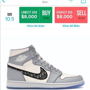 Jordan retro diors DEADSTOCK